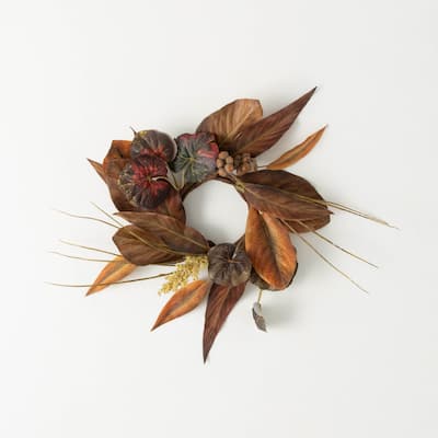 Sullivans Artificial Magnolia Leaf Wreath