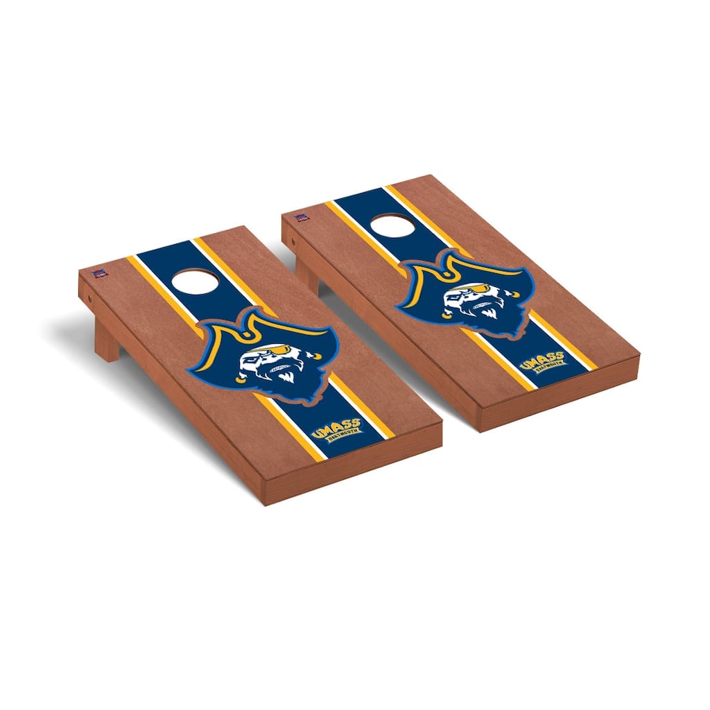Massachusetts Dartmouth UMASS Corsairs Rosewood Cornhole Board Set