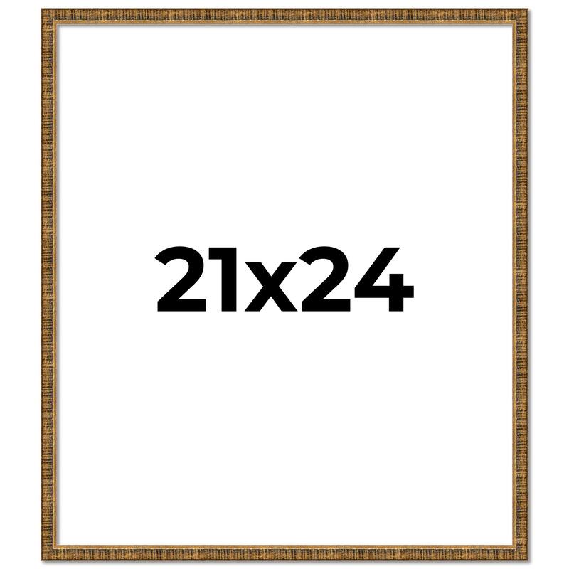 21x24 Frame Gold Solid Wood Picture Frame - Complete Modern Photo