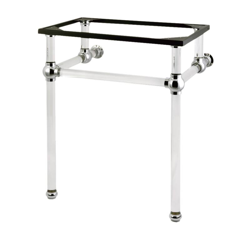 Kingston Brass Templeton Acrylic Console Sink Legs - Polished Chrome