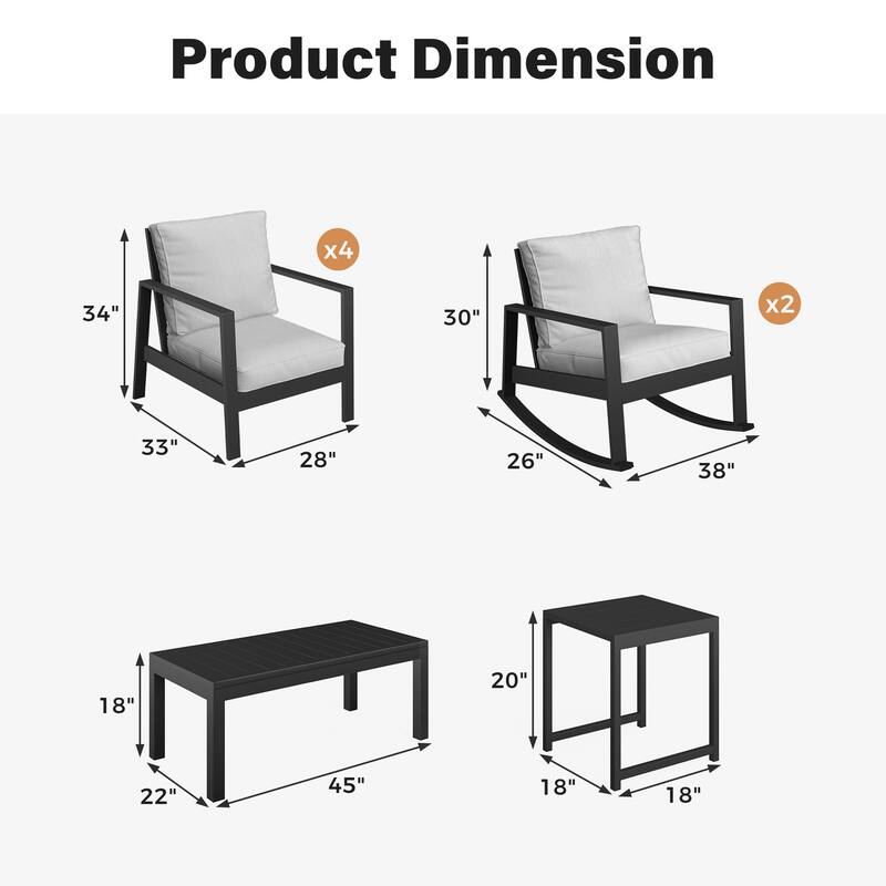 8-Piece Outdoor Sofa Seating Group