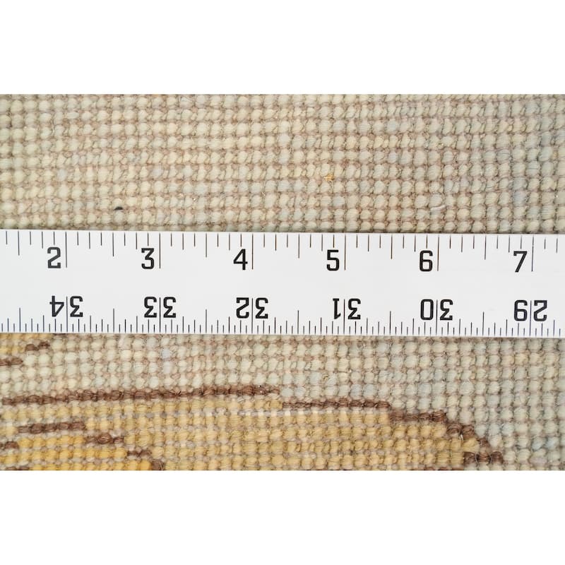 Hand Knotted Oriental 100% Wool Carpet Modern Geometric Green Gabbeh Area Rug - 11' 11'' X 8' 10''