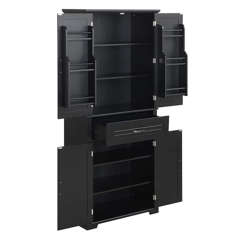 Roomfitters Bathroom Storage Cabinet with Doors and Drawer Adjustable Shelf and Organized Storage System