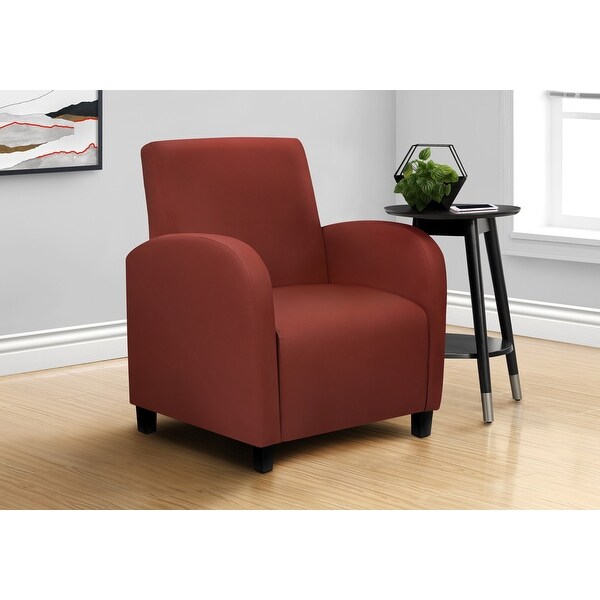 Shop Monarch 8051 Burgundy Leather-Look Fabric Accent ...