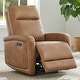 preview thumbnail 22 of 86, Lena Zero Wall Hugger Electric Power Recliner Cognac-Faux Leather