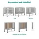 preview thumbnail 4 of 11, Dream On Me Jett Non-Full Size Folding Crib