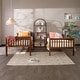 preview thumbnail 22 of 26, Walker Edison Como Solid Wood Mission Twin Convertible Bunk Bed