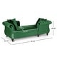 preview thumbnail 4 of 23, Houck Modern Glam Tufted Velvet Tete-a-Tete Chaise Lounge with Accent Pillows by Christopher Knight Home