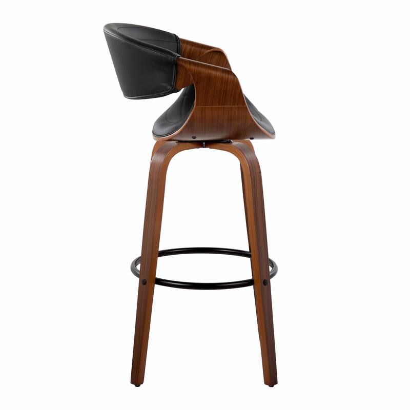 Carson Carrington Kanteborg 30" Fixed-Height Bar Stool with Round Footrest (Set of 2)