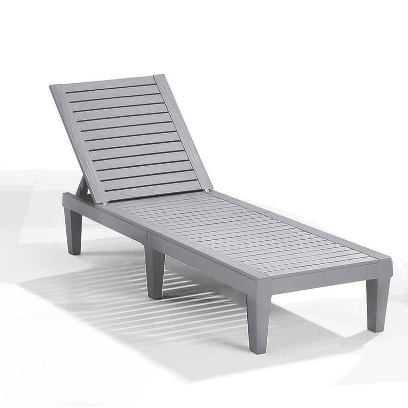 Nestl Lounge Chair Outdoor - Waterproof Outdoor Chaise Lounge Chair - N/A - Grey