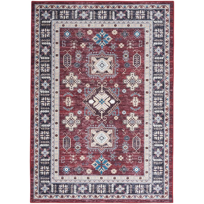 Nourison Fulton Indoor only Persian Area Rug - 5' x 7' - Red - Rectangle