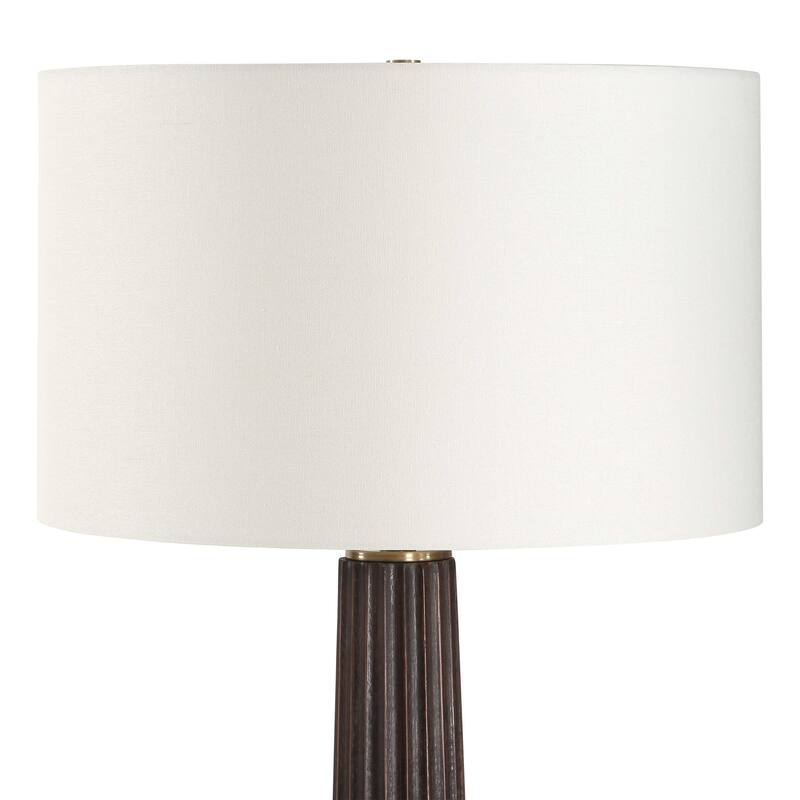 Uttermost Forage Dark Oak Floor Lamp - 18.00" W x 62.50" H x 18.00" D
