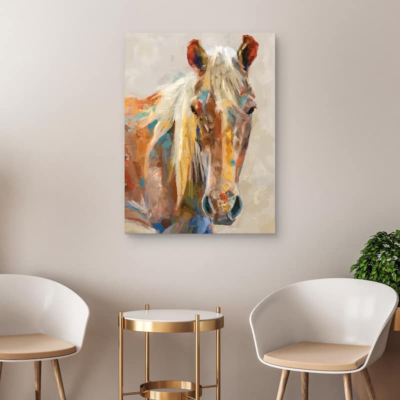 Equine Portrait by Studio Arts Canvas Art Print