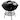 Portable Comapct 14 Inch Charcoal Barbecue Grill With Dual Venting System in Black