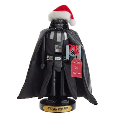 Kurt Adler 10-Inch Star Wars™ Vader With Tie Fighter Nutcracker - Black