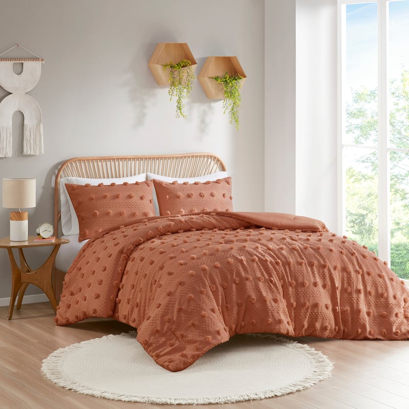 Intelligent Design Vera Clip Jacquard Comforter Set