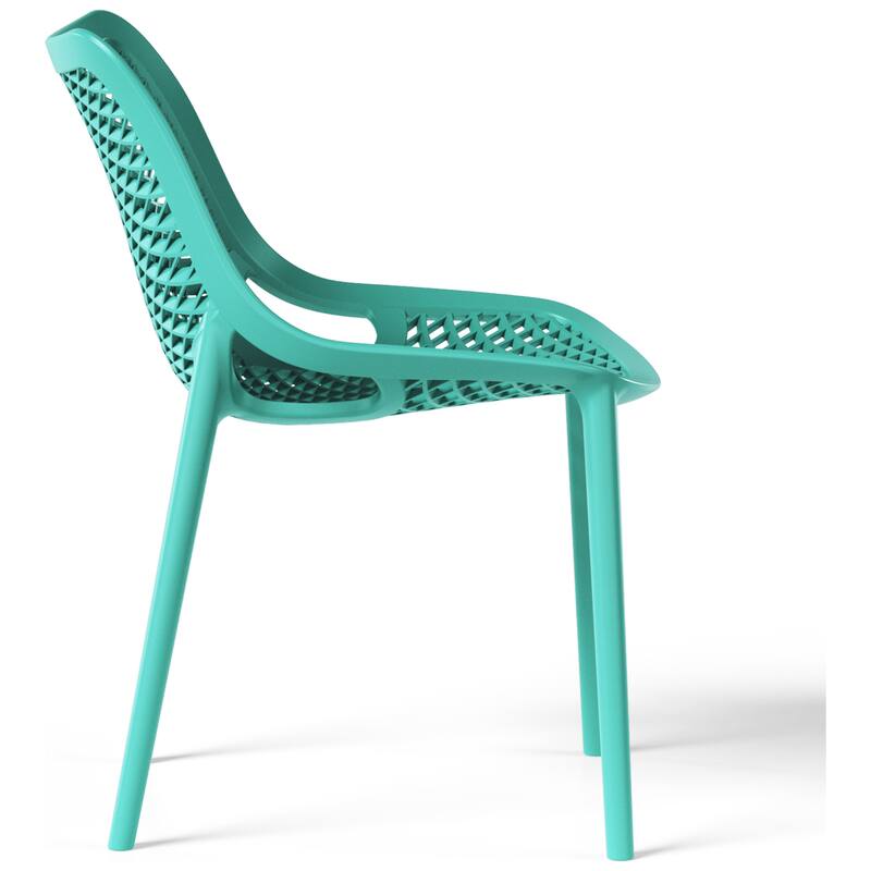 Frond and Form Outdoor Stacking Dining Side Chair (Set of 2)
