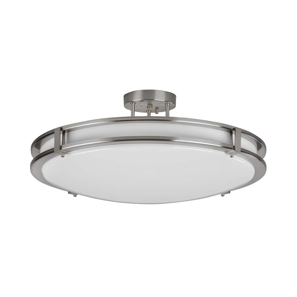 AFX CAC24L5AJUD Carlisle 24" Wide LED Semi-Flush Bowl Ceiling Fixture