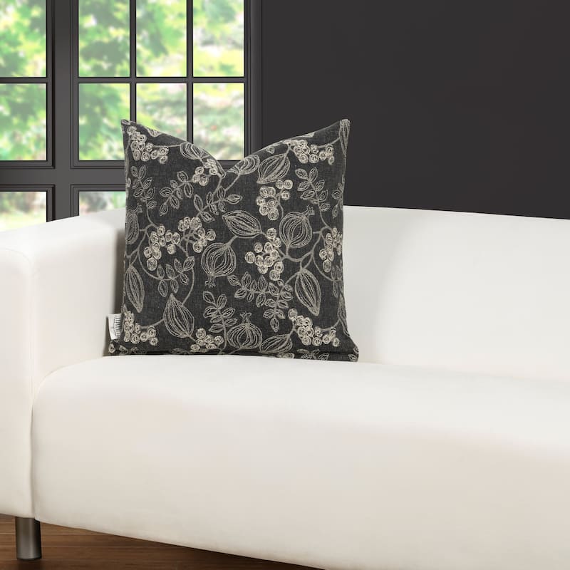 F. Scott Fitzgerald Whymsical Blooms Throw Pillow