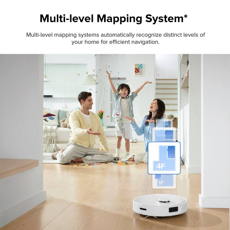 (Refurbished)Roborock Qrevo Robot Vacuum Cleaner, Self-Emptying, Self-Drying,5500Pa Suction, Dual Spinning Mops, Mop Lifting