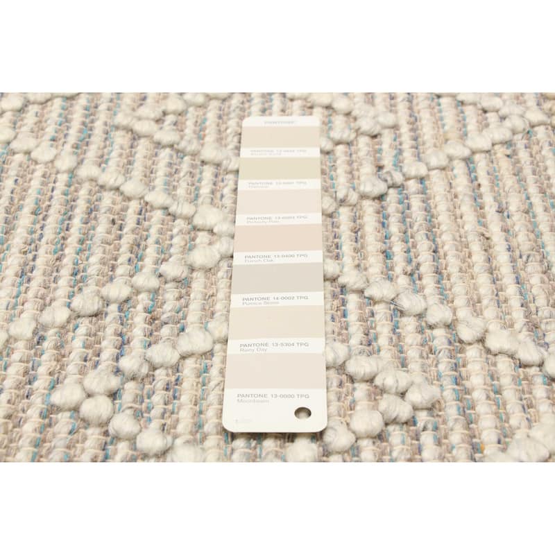 ECARPETGALLERY Braid weave Sienna Tan Wool Rug - 4'11 x 7'10