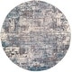 preview thumbnail 21 of 27, Livabliss Asuman Modern Abstract Area Rug Teal - 5'3" Round