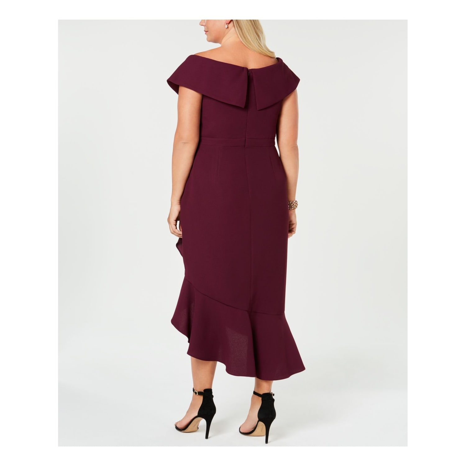 burgundy dress size 22