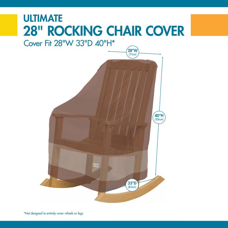 Duck Covers Ultimate Waterproof 28 Inch Rocking Chair Cover