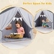 preview thumbnail 10 of 10, Costway Kid's Play Tent Toddler Playhouse Castle Solid Wood Frame with - See Details