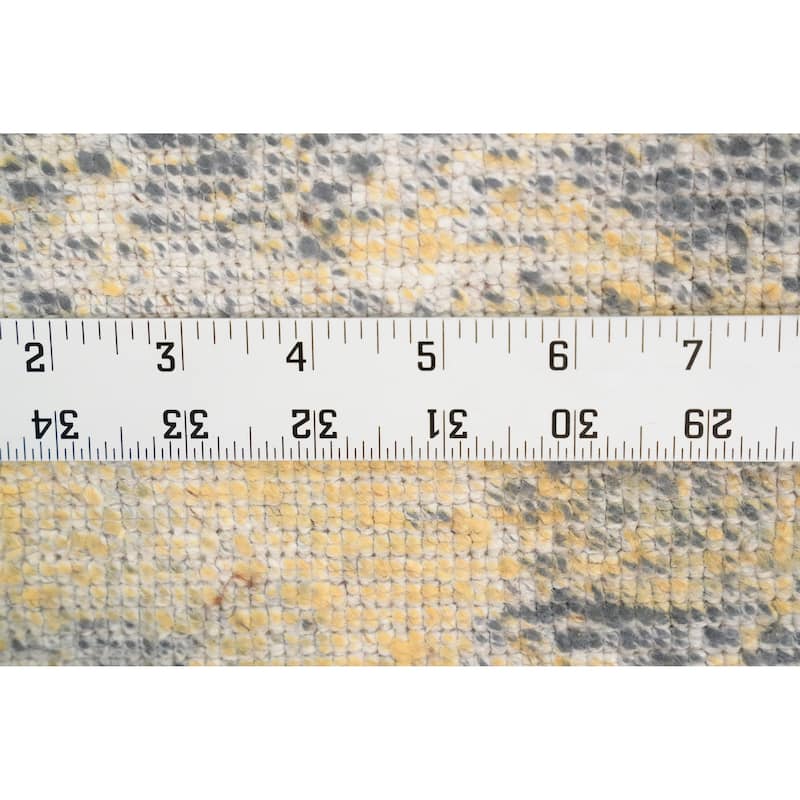 Hand Knotted Oriental Viscose Silk Carpet Modern Pictorial Multi-Colored Abstract Area Rug - 7' 9'' X 5' 6''
