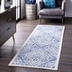 preview thumbnail 17 of 19, Nuloom Sally Faded Trellis Area Rug 2'8" x 8' Runner - Blue