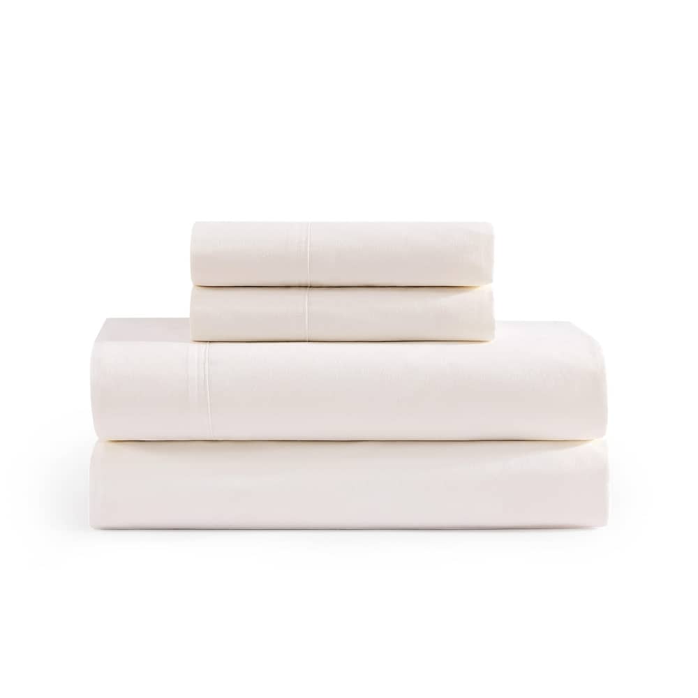 Tommy Hilfiger Solid Percale Cotton Sheet Set