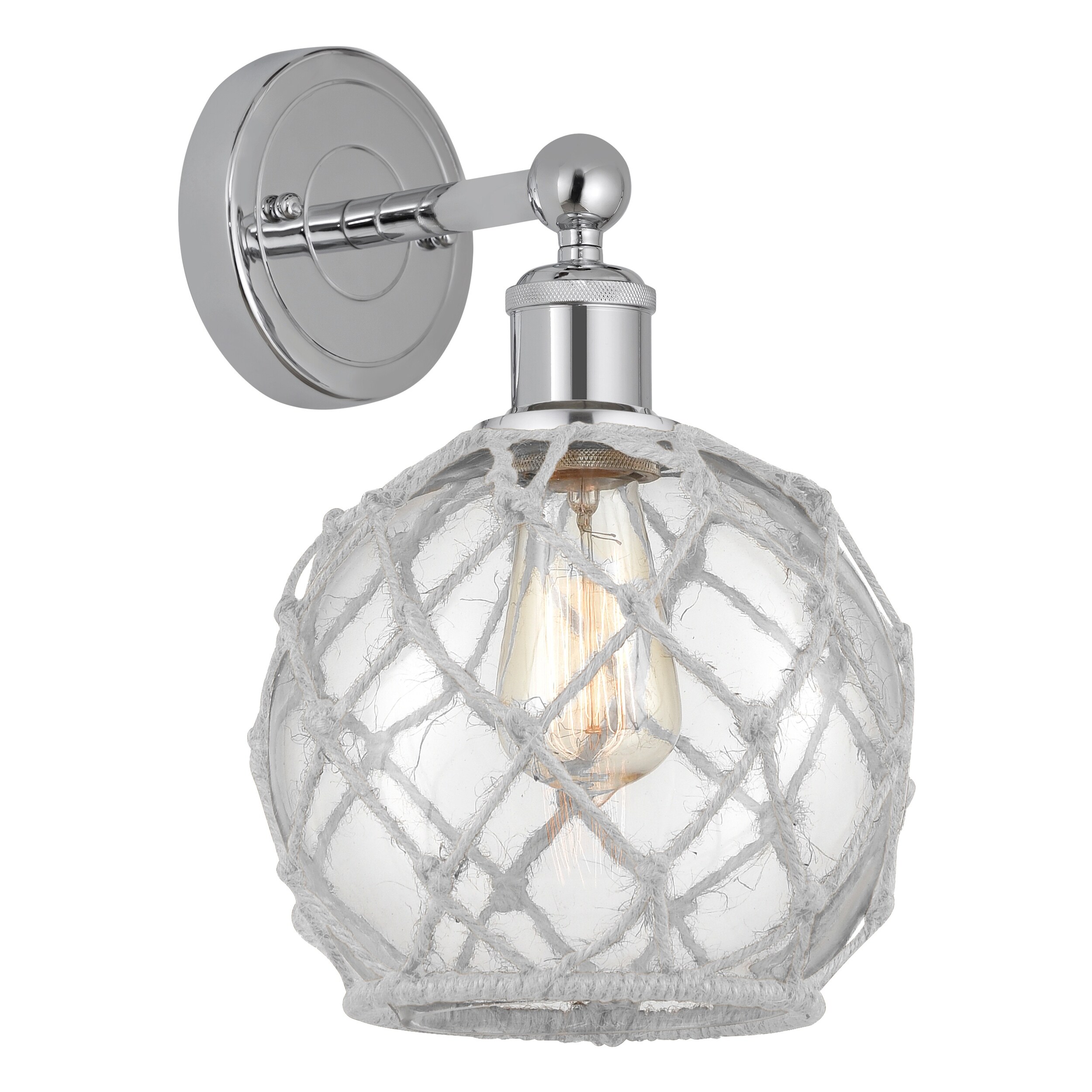Innovations Lighting Endless Possibilities Edison - Farmhouse Rope - 1 Light 8" Sconce