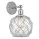 Option Clear Glass with White Rope / Polished Chrome