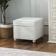 preview thumbnail 127 of 149, Adeco Square Storage Ottoman 17 inch Footstool