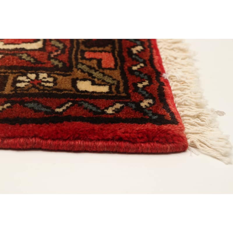 ECARPETGALLERY Hand-knotted Andelz Red Wool Rug - 3'7 x 9'2