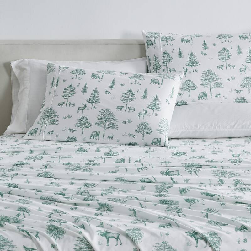 Lodge Printed Ultra-Smooth Microfiber Bed Sheet Set by Great Bay Home