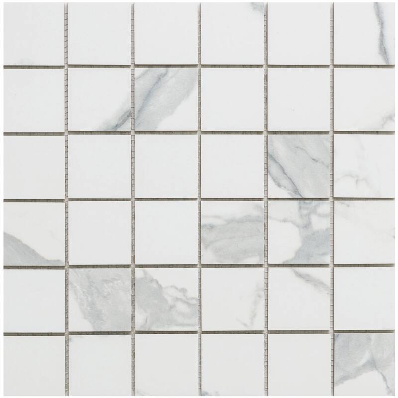 The Tile Life Porto 2x2 Calacatta Matte Porcelain Floor & Wall Tile