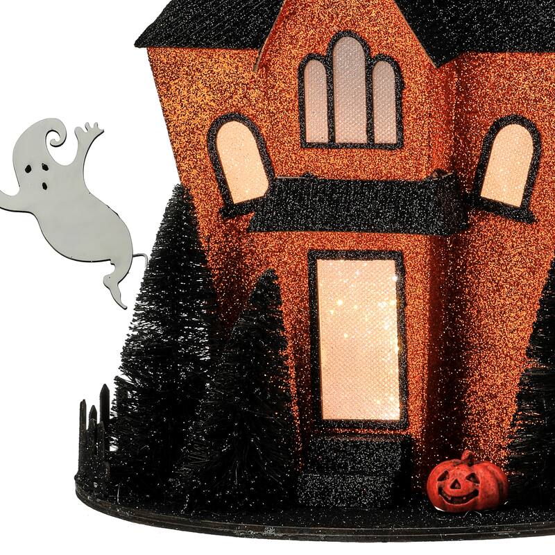 13.5" LED Cardboard Haunted House