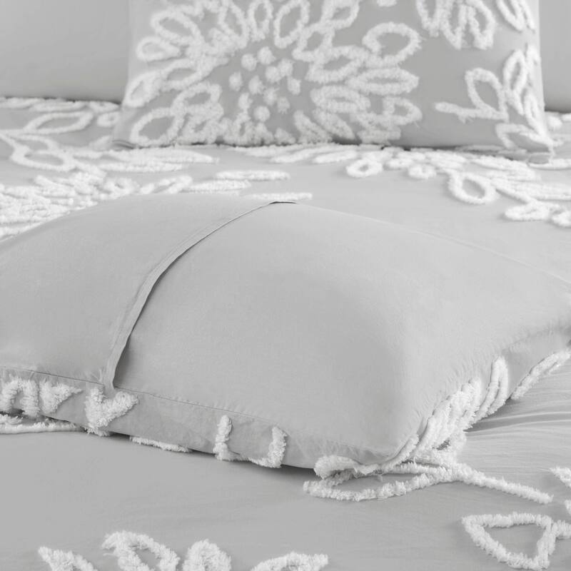 Madison Park Pansy Tufted Cotton Chenille Floral Comforter Set