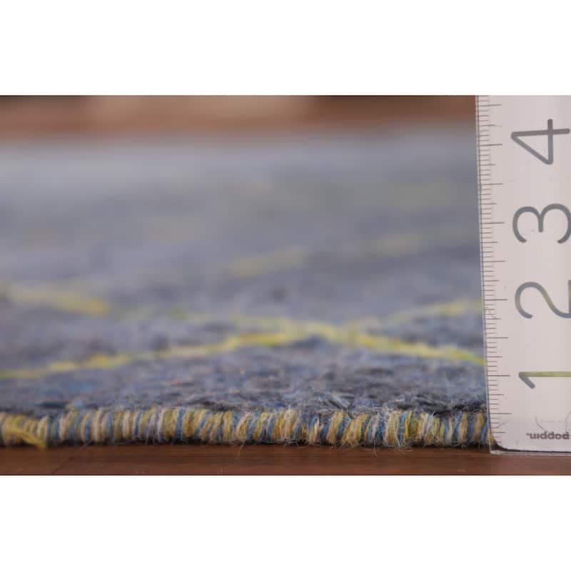 Trellis / Moroccan Style Area Rug Hand-Knotted Wool Carpet - 5'11" x 9'7"