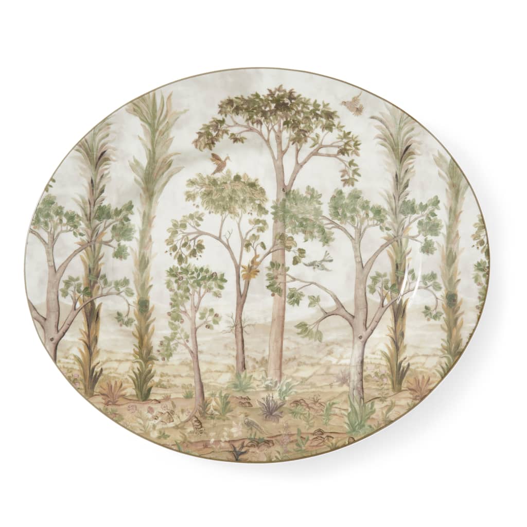 Kit Kemp for Spode Tall Trees Oval Platter - 14 Inch