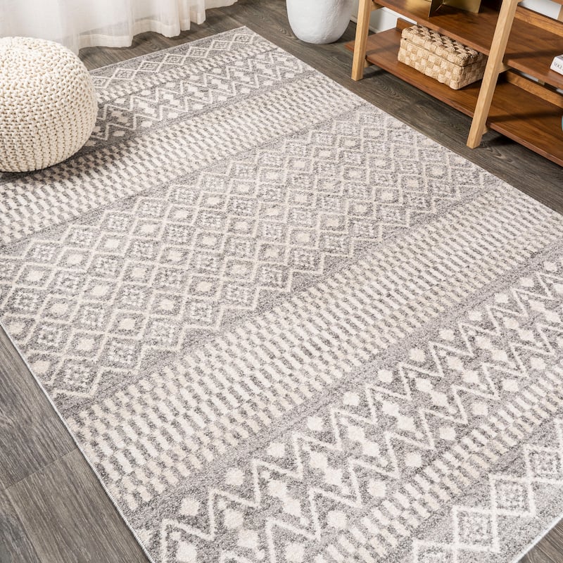 JONATHAN Y Bhalil Berber Geometric Stripe Area Rug