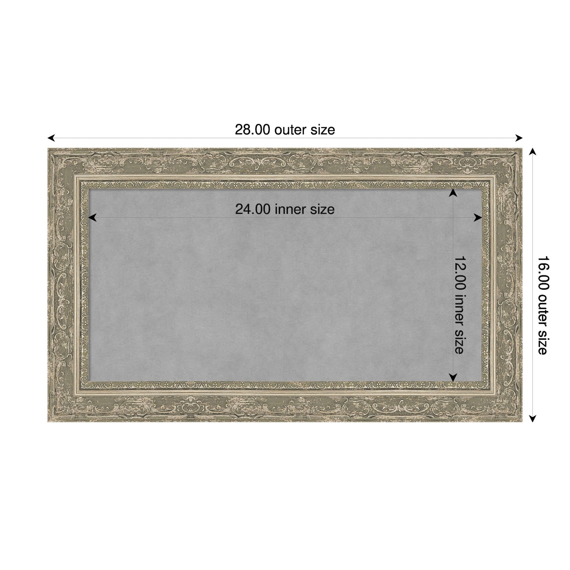 Amanti Art Filigree Gloss Black Framed