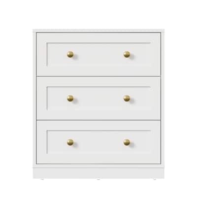 Modern Night Stand with 3 Drawers