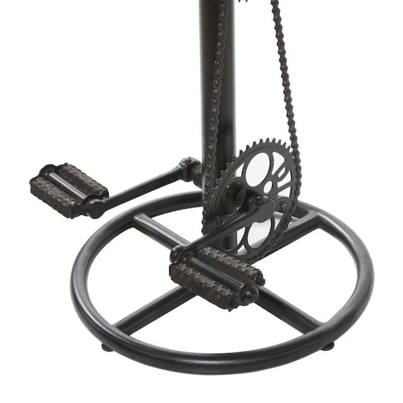 Metal Bike Counter Stool with Pedals - Brown - Roche River Decor