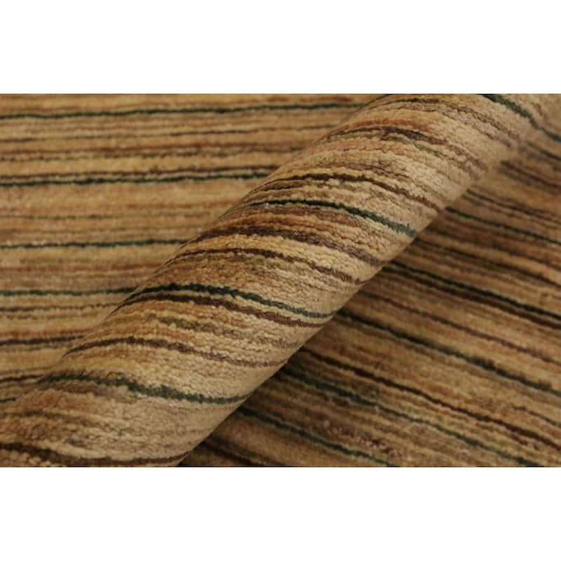 Boho Earthline Gabbeh Hand Knotted Wool Area Rug