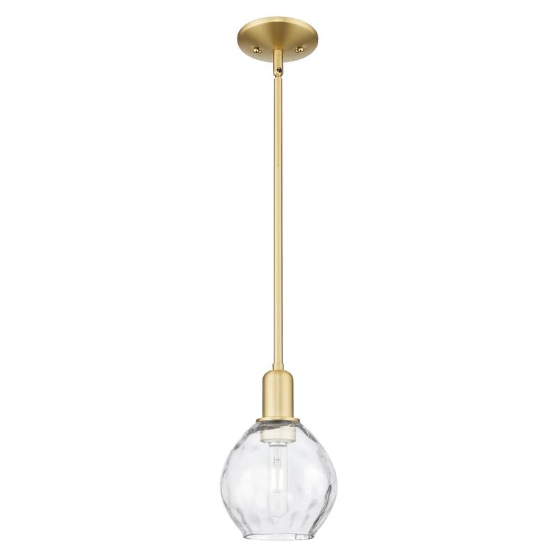 Innovations Lighting Endless Possibilities Arcadia - Waverly - 1 Light 6" Stem Hung Mini Pendant - Satin Gold