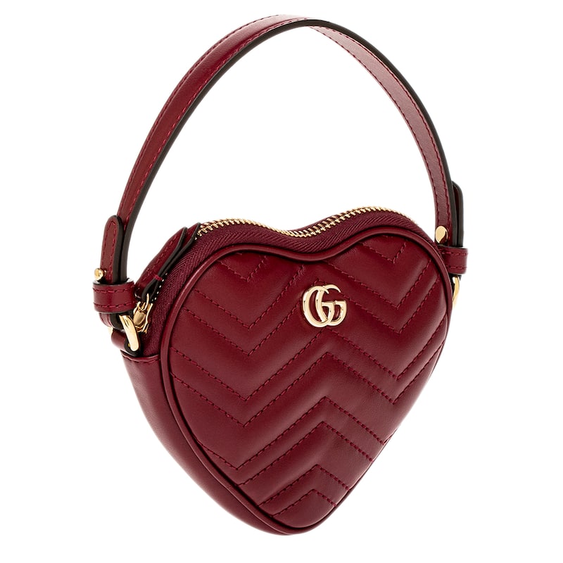 Gucci GG Marmont Mini Heart Bag