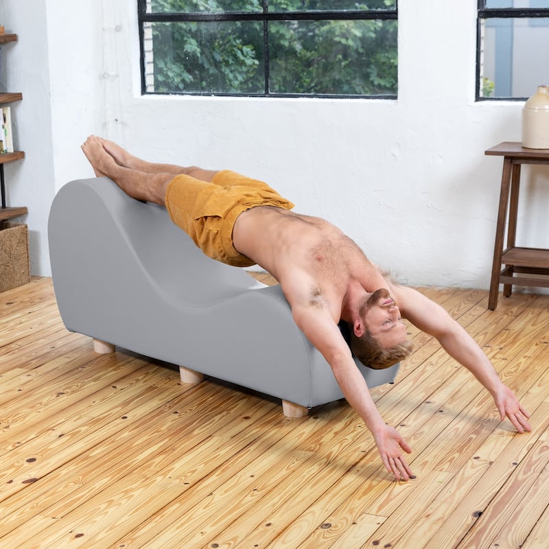 Avana Yoga Chaise Lounge w/ Maple Wood Feet